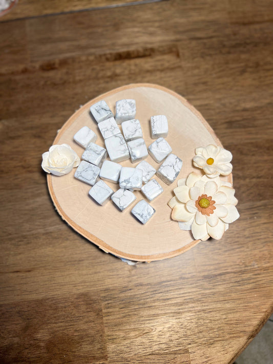 Howlite Tumbled Cubes