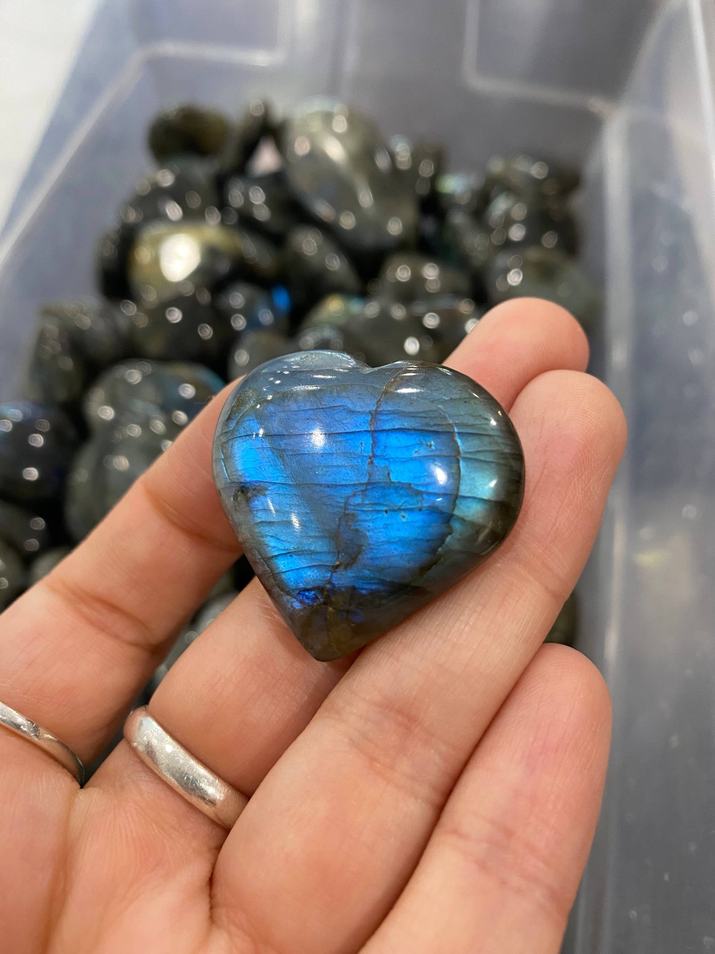 Labradorite Mini Crystal Heart